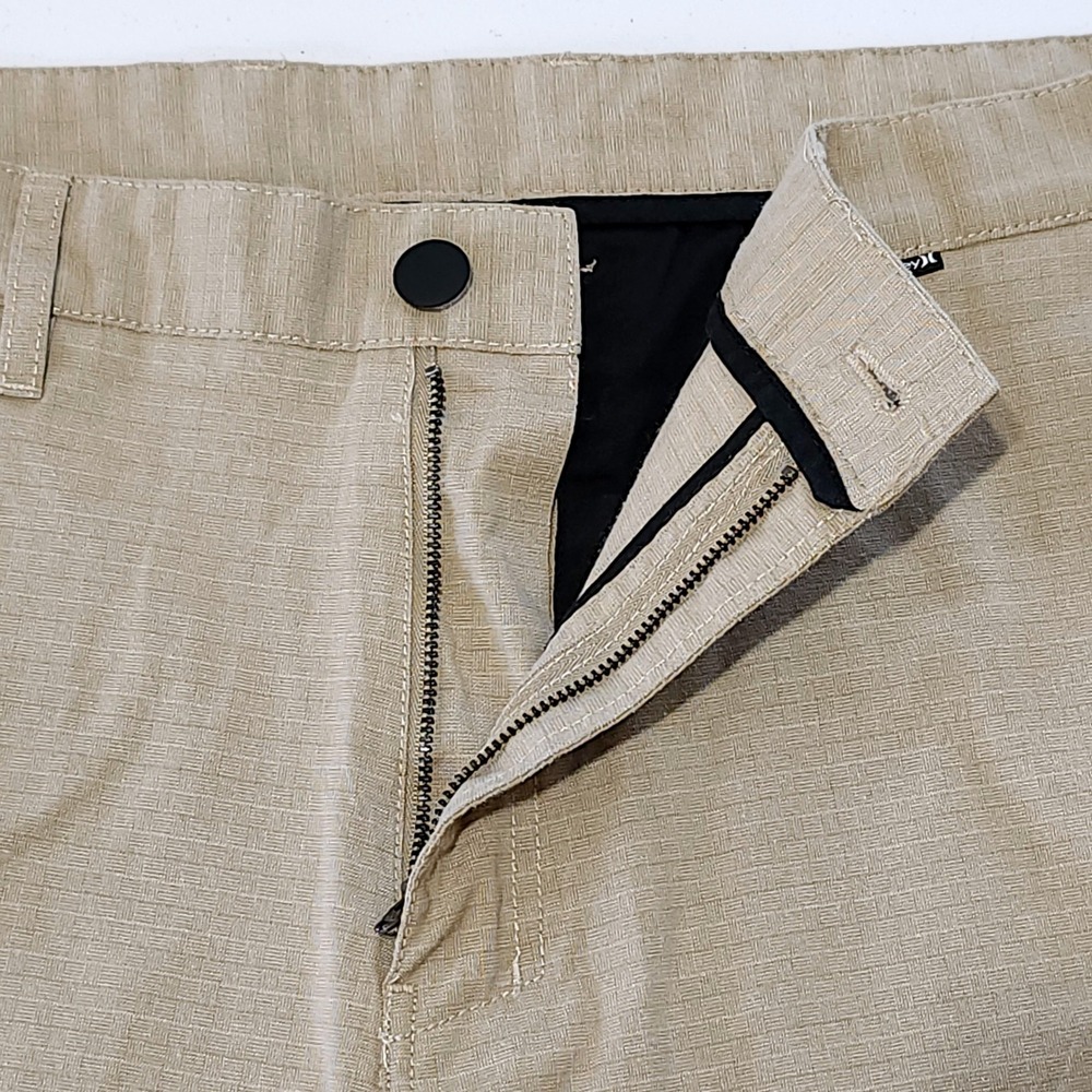 Hurley Turner Walk Shorts 38" Waist Khaki Tan Textured Casual Chinos MWS0005850 - Picture 5 of 8